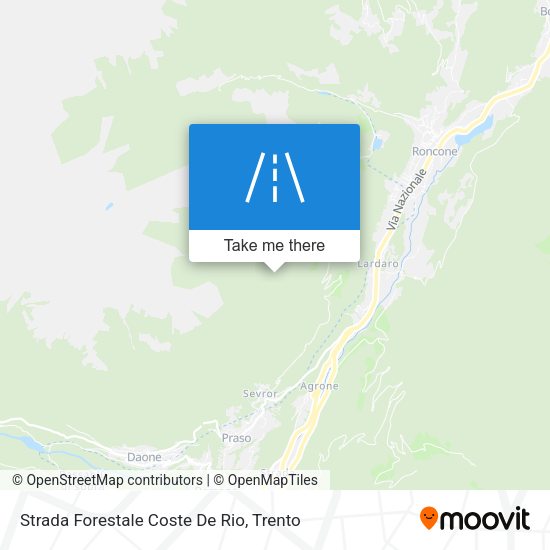 Strada Forestale Coste De Rio map