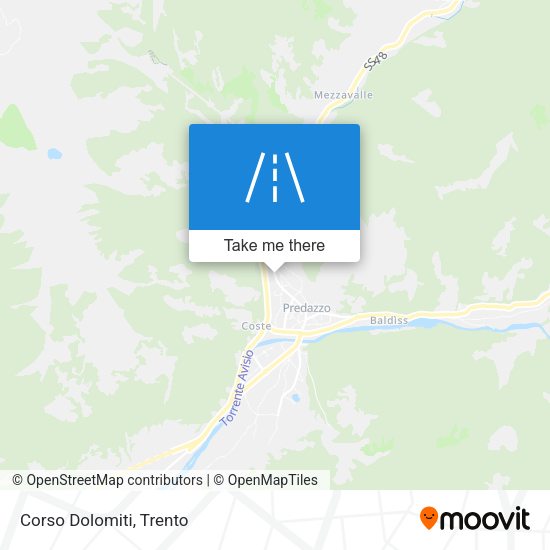 Corso Dolomiti map