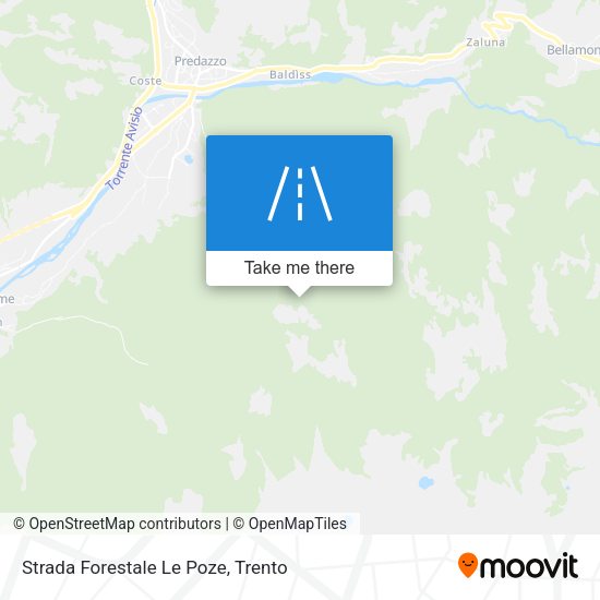 Strada Forestale Le Poze map