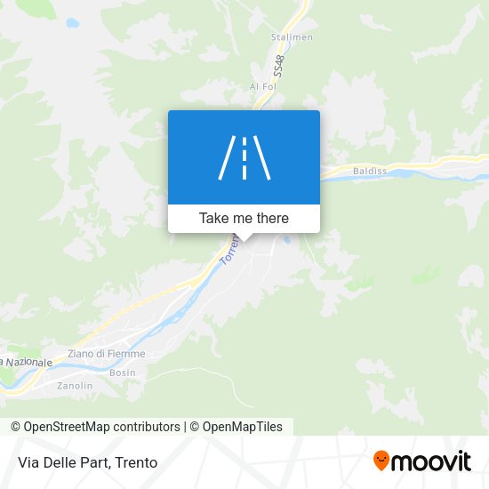 Via Delle Part map