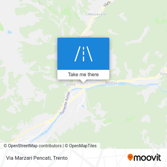 Via Marzari Pencati map