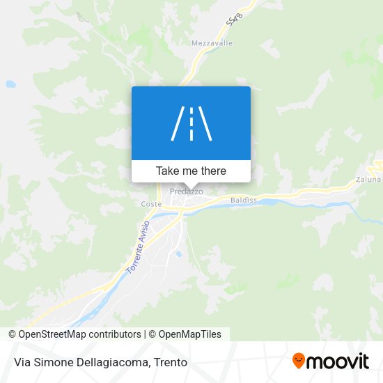 Via Simone Dellagiacoma map