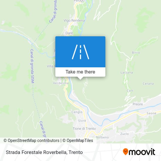 Strada Forestale Roverbella map