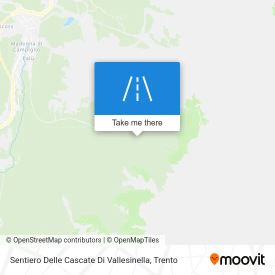 Sentiero Delle Cascate Di Vallesinella map