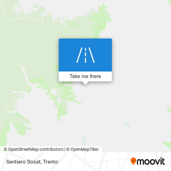 Sentiero Sosat map