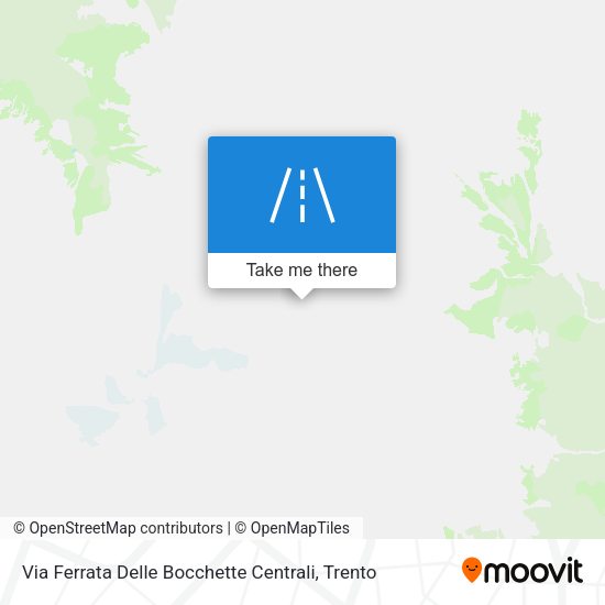 Via Ferrata Delle Bocchette Centrali map