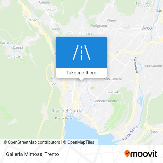 Galleria Mimosa map