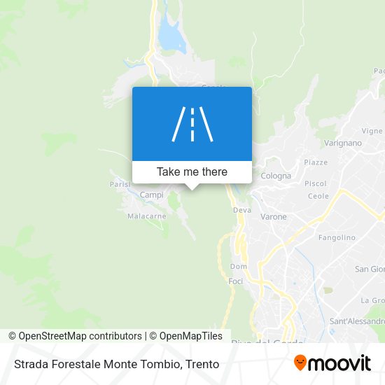Strada Forestale Monte Tombio map