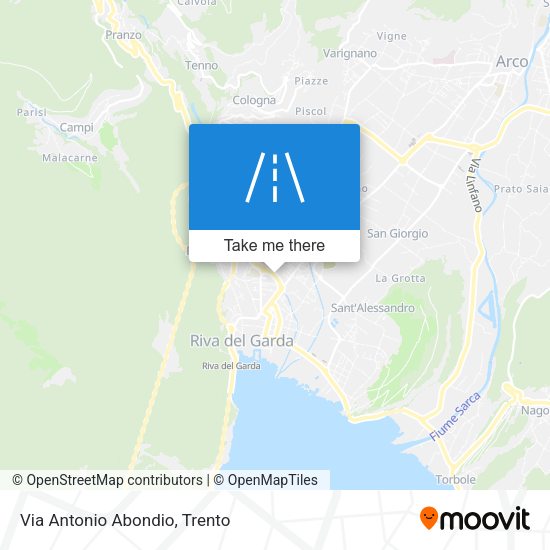 Via Antonio Abondio map