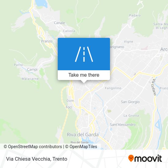 Via Chiesa Vecchia map