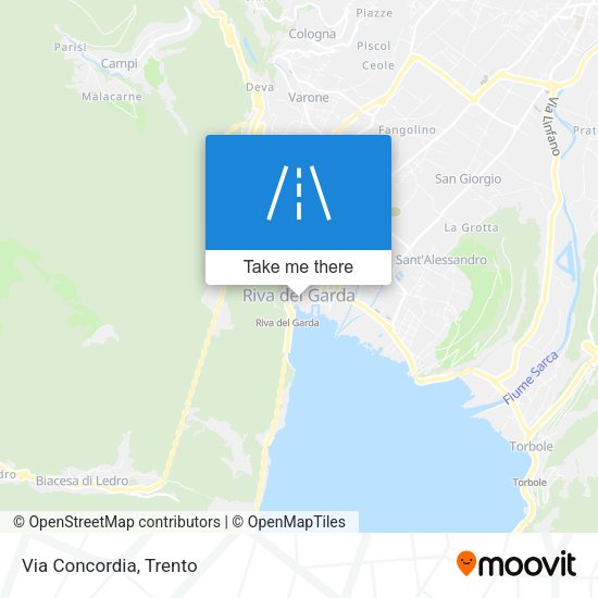 Via Concordia map