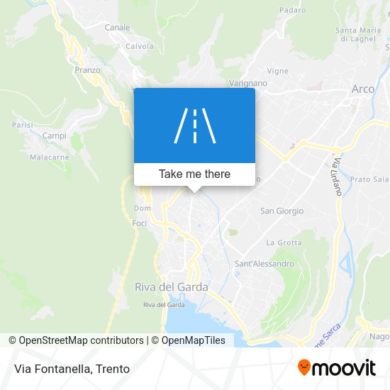 Via Fontanella map