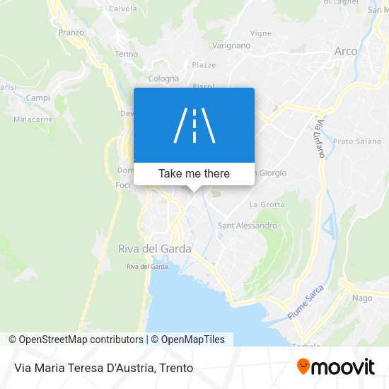 Via Maria Teresa D'Austria map