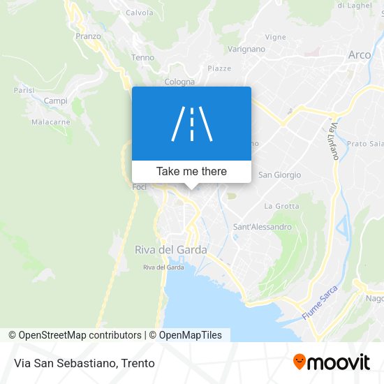 Via San Sebastiano map