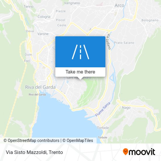 Via Sisto Mazzoldi map