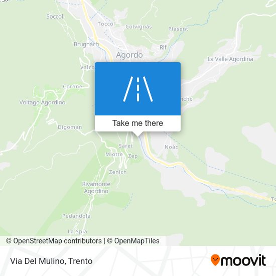 Via Del Mulino map