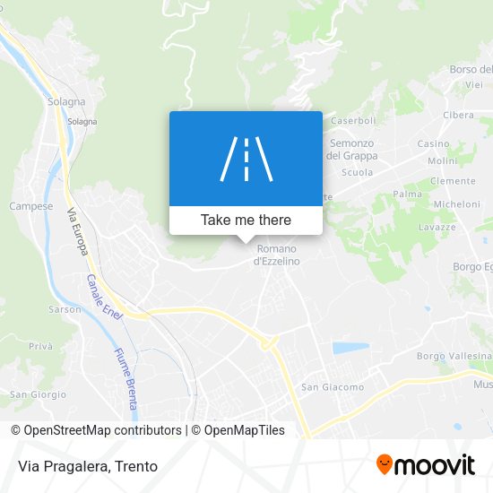 Via Pragalera map