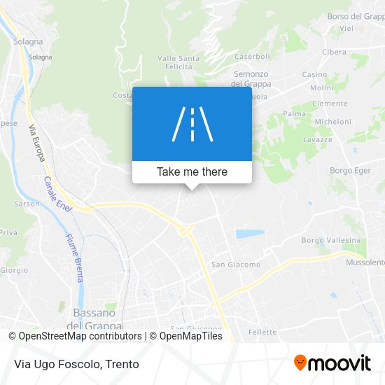 Via Ugo Foscolo map