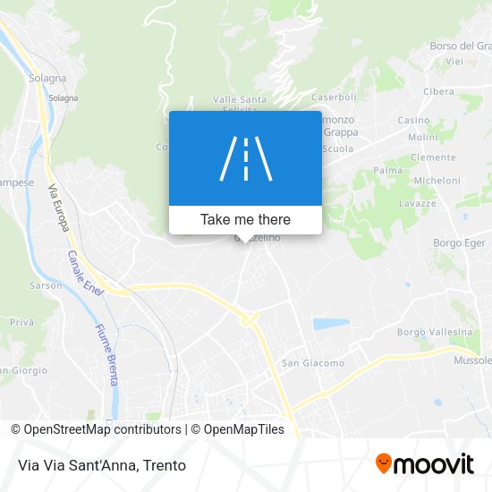 Via Via Sant'Anna map