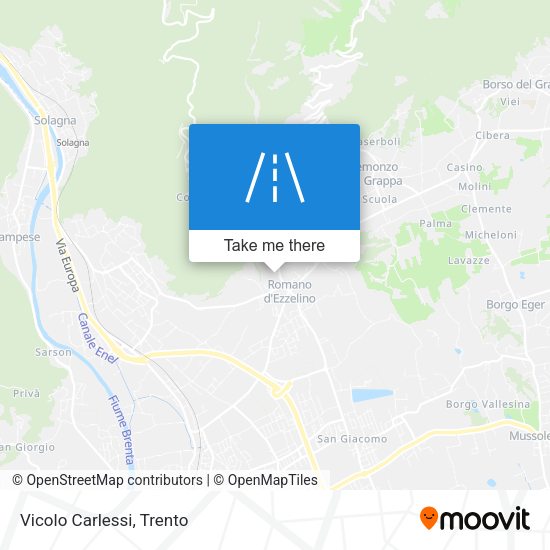 Vicolo Carlessi map