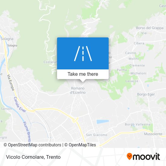 Vicolo Cornolare map