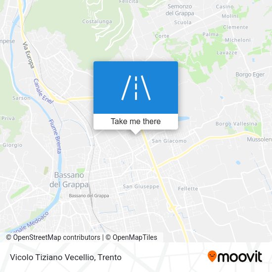 Vicolo Tiziano Vecellio map