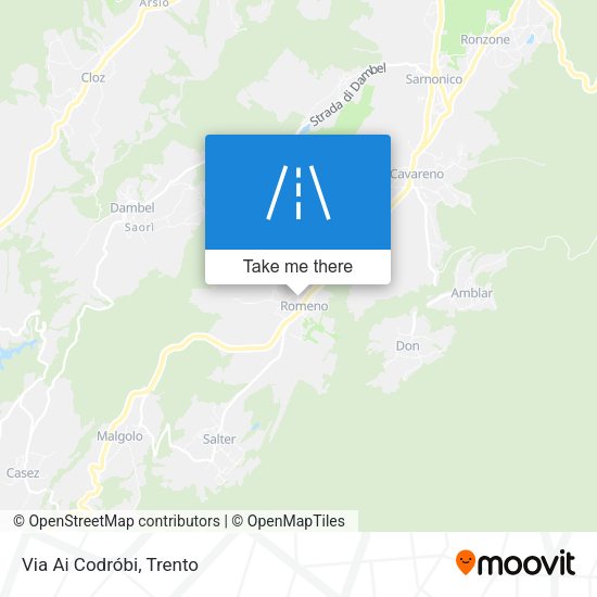 Via Ai Codróbi map
