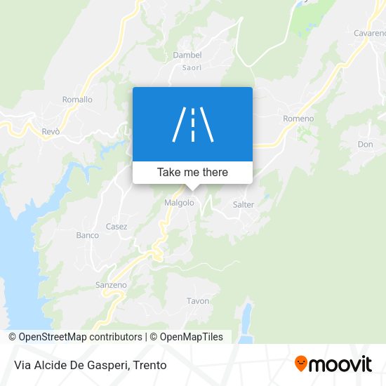 Via Alcide De Gasperi map