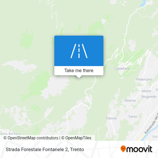 Strada Forestale Fontanele 2 map