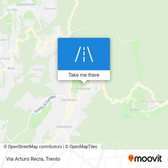 Via Arturo Recla map