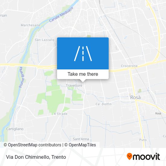 Via Don Chiminello map