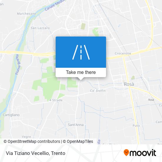 Via Tiziano Vecellio map