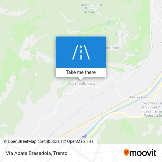 Via Abate Bresadola map