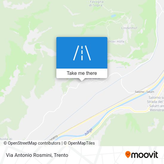 Via Antonio Rosmini map