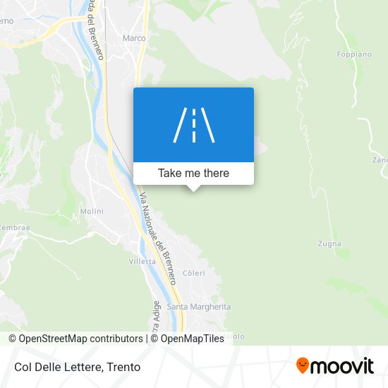 Col Delle Lettere map