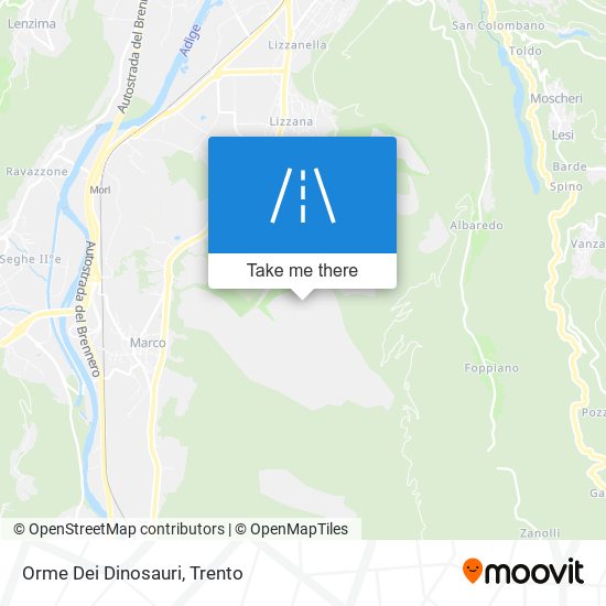 Orme Dei Dinosauri map