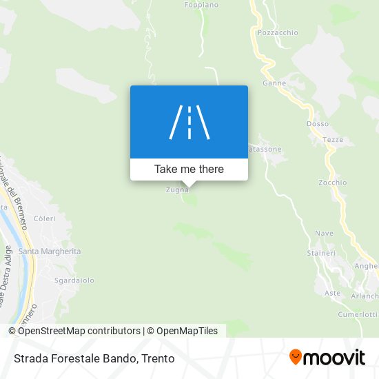 Strada Forestale Bando map