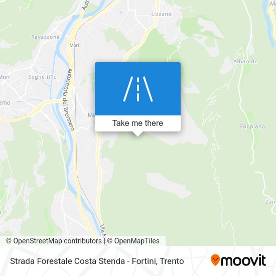 Strada Forestale Costa Stenda - Fortini map