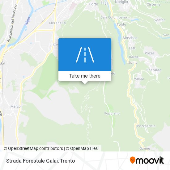 Strada Forestale Galai map
