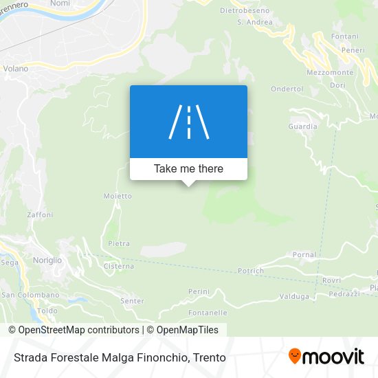 Strada Forestale Malga Finonchio map