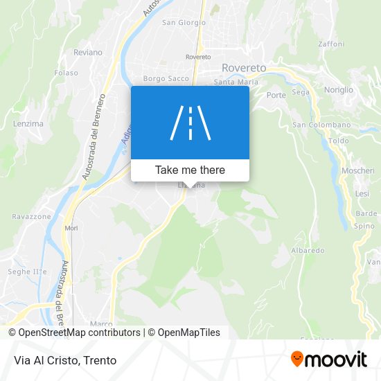 Via Al Cristo map