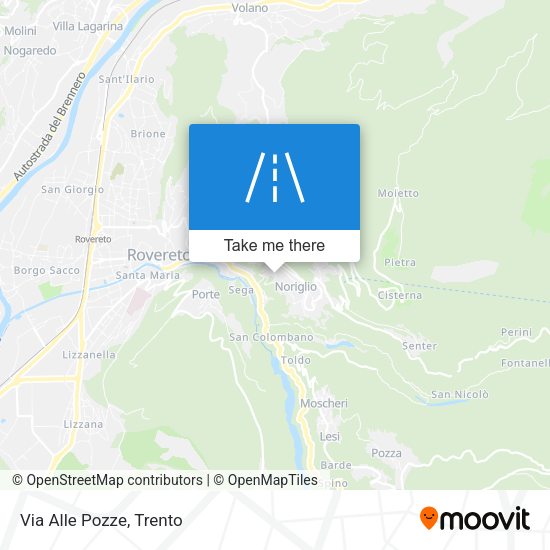 Via Alle Pozze map