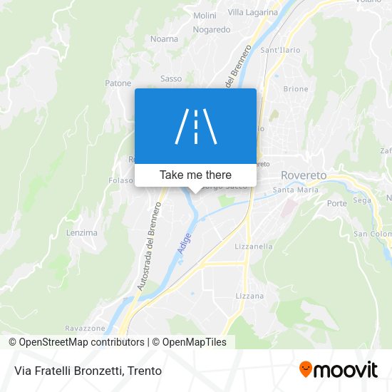 Via Fratelli Bronzetti map