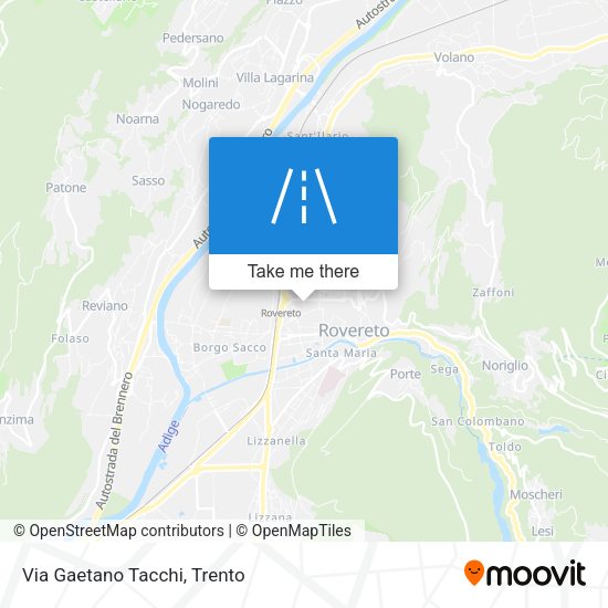 Via Gaetano Tacchi map