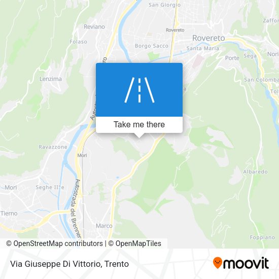 Via Giuseppe Di Vittorio map