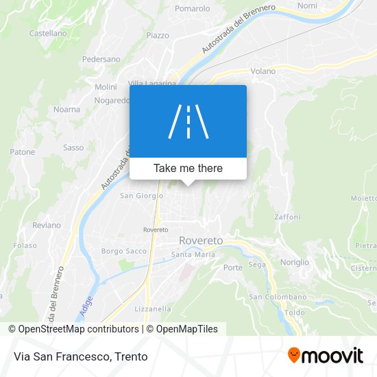 Via San Francesco map