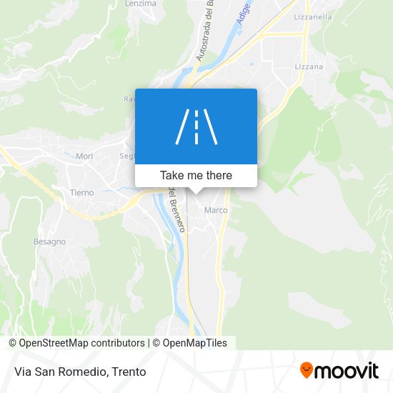 Via San Romedio map