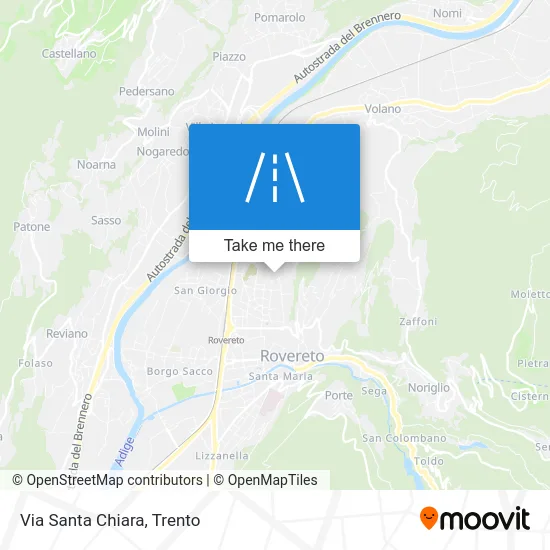 Santa Chiara Street map