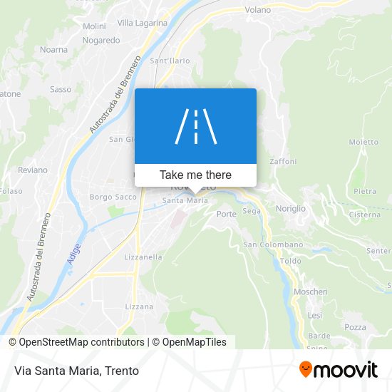 Via Santa Maria map