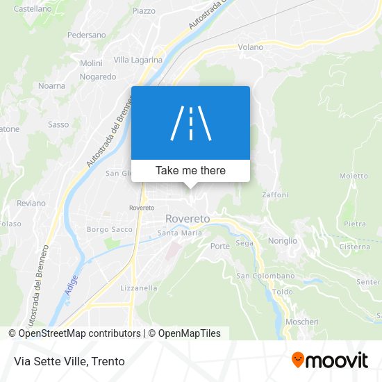 Via Sette Ville map